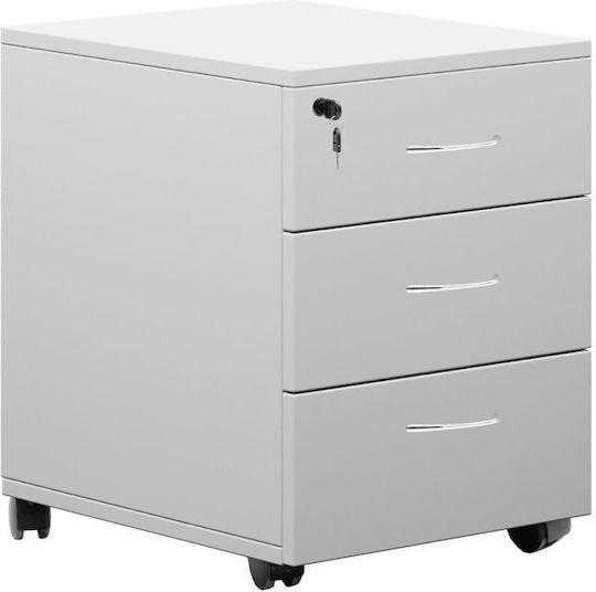Schublade Büro Amazon mit Rollen & Schloss White 39x47x52.5cm Schublade Büro Amazon mit Rollen & Schloss White 39x47x52.5cm