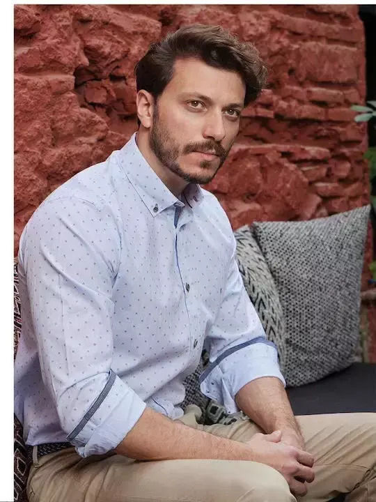 Visconti Μακρυμάνικo Πουκάμισο Γαλάζιο