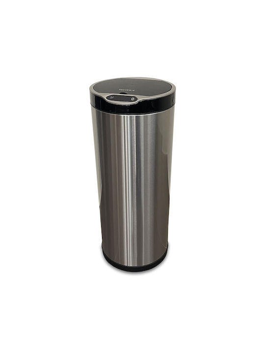 Green City International Waste Bin Made of Stainless Steel with Sensor Silver 25lt