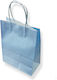Papier Tasche für Geschenke Blau 25x19cm.