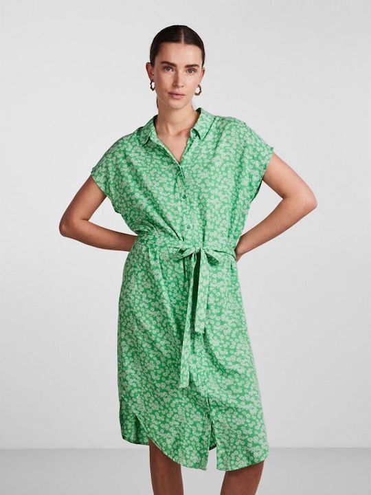 Pieces Rochie cu cămașă Rochie Irish Green