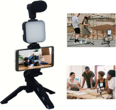 Cell Phone Tripod with Bluetooth Black