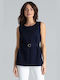 Lenitif Women's Blouse Navy Blue