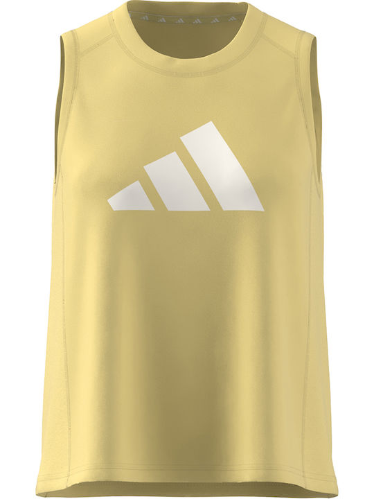 Adidas Γυναικεία Αθλητική Μπλούζα Κίτρινη