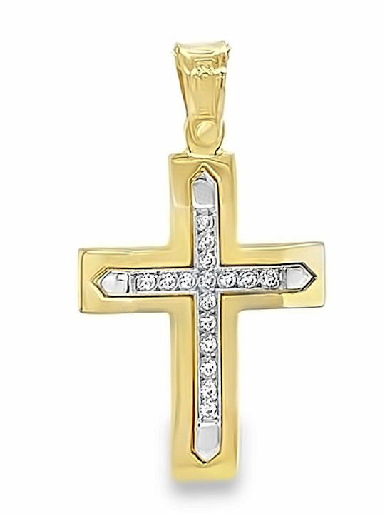 Xryseio Women's Gold Cross 14K