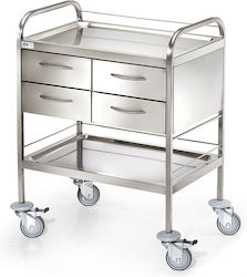 DM Construction Τροχήλατο Τραπεζάκι Krankenpflege B50xT70xH90cm D-24