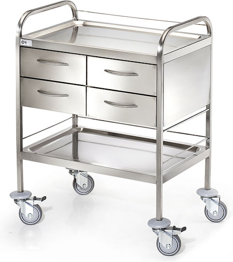DM Construction Τροχήλατο Τραπεζάκι Nursing W50xD70xH90cm D-24