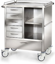 DM Construction Τροχήλατο Τραπεζάκι Krankenpflege B50xT75xH100cm D-27