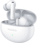 Huawei FreeBuds 6i Bluetooth Handsfree Ακουστικά με Αντοχή στον Ιδρώτα και Θήκη Φόρτισης Λευκά
