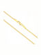 Al'Oro Gold Chain Neck 14K Thin Thickness 1.4mm and Length 50cm
