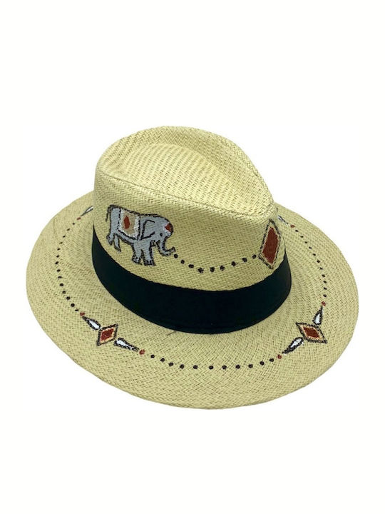 LiebeQueen Wicker Women's Hat Beige