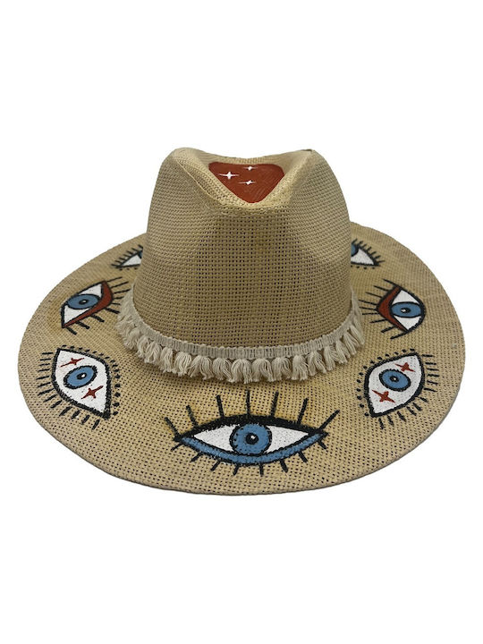 LiebeQueen Wicker Women's Hat Beige