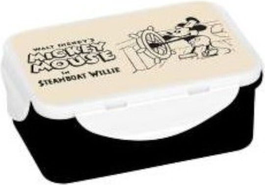 Cerda Disney Mickey Steamboat Willie Vintage Plastic Kids' Food Container Mickey Beige