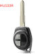 Car Key Shell with Blade with 2 Buttons for Suzuki