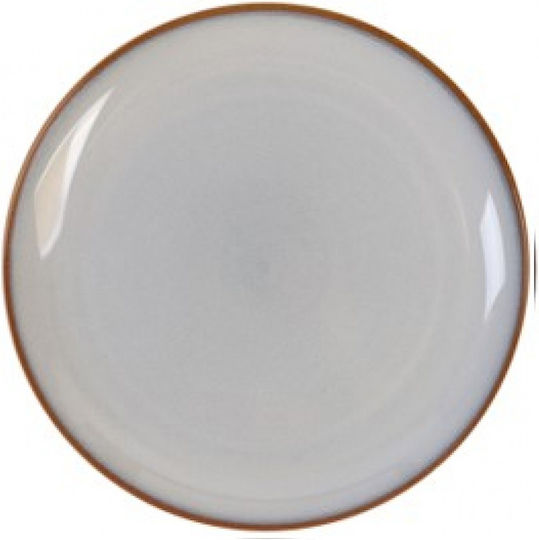 Cryspo Trio Plate Shallow Ceramic White with Diameter 32cm