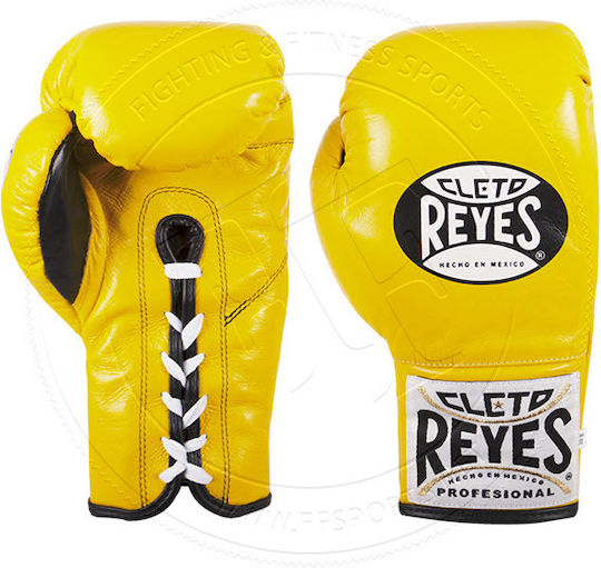 Cleto Reyes Γάντια Πυγμαχίας Δερμάτινα για Αγώνα Κίτρινα