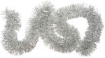Weihnachtliche Girlande Plastik Silber 200x11cm...