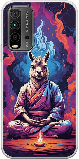 Мобилни калъфи и протектори за телефони - Медитационни животни Лама Xiaomi Redmi 9t, гъвкав TPU прозрачен силикон