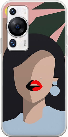 Braune Huawei P60 Pro Flexible TPU Transparente Silikonhülle
