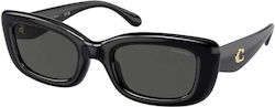 Coach Sunglasses Μαύρα with Acetate Frame & Black Lens Coach Sunglasses Μαύρα with Acetate Frame & Black Lens