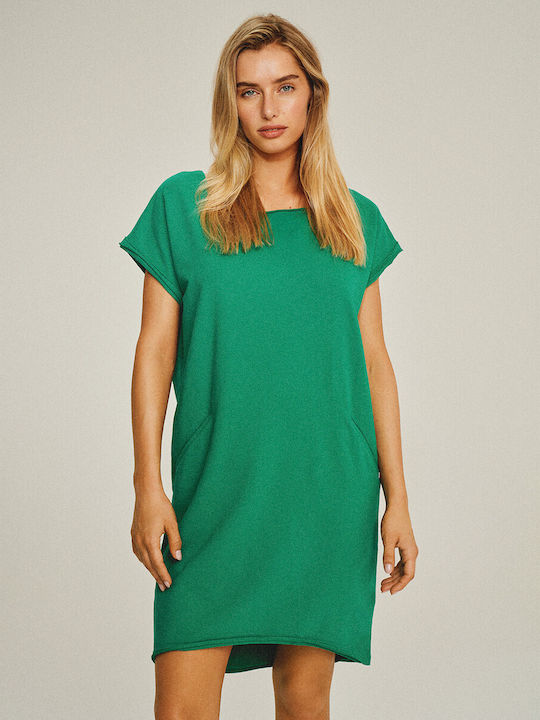Diverse System Mini Kleid Green