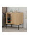 Bedside Table Glynn Wooden Beige 45x35x50cm GP037-0233 1