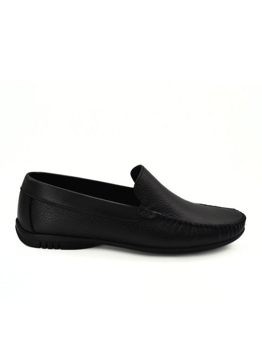 Hawkins Premium Men's Leather Moccasins Black