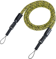Hama Kameragurt Braid 120 Schwarz Gelb