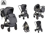 Cangaroo iClick Adjustable 2 in 1 Baby Stroller Suitable for Newborn Gray