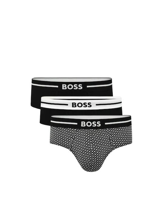 Hugo Boss Ανδρικά Σλιπ Μαύρα 3Pack