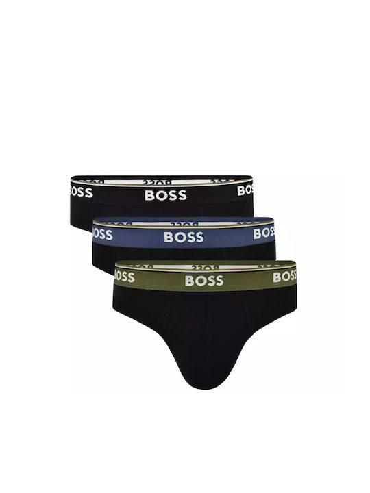 Hugo Boss Ανδρικά Σλιπ Μαύρα 3Pack