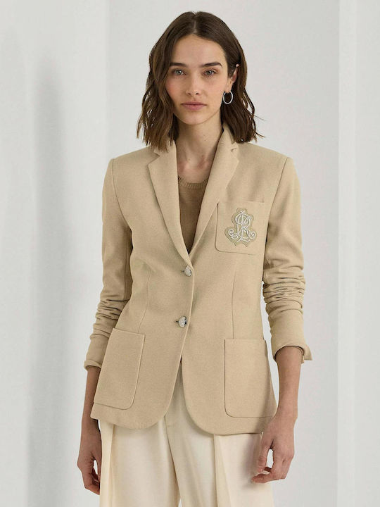 Ralph Lauren Damen Blazer Beige