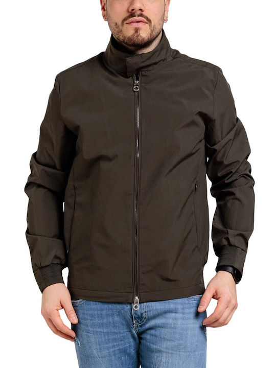 Over-D Herren Jacke Lässig Oil Green