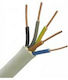 Nym A05vv-u Power Cord Type NYM with Cable Properties 5x6mm² in White Colour 100m