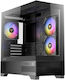 Antec CX500M RGB Gaming Mini Tower Κουτί Υπολογιστή με Πλαϊνό Παράθυρο Μαύρο
