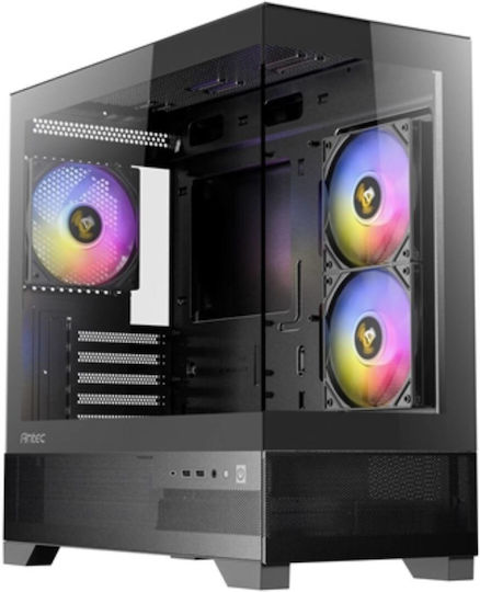 Antec CX500M RGB Gaming Mini Tower Κουτί Υπολογιστή με Πλαϊνό Παράθυρο Μαύρο