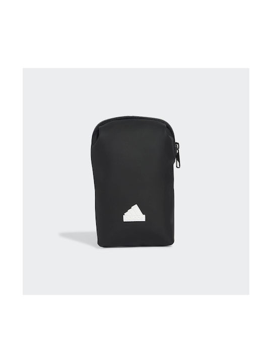 Adidas Leather Shoulder / Crossbody Bag with Zipper Black