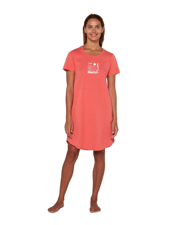 Vamp Women's Summer Nightgown Coral