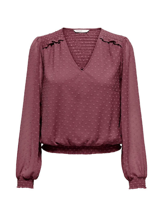 Only Women's Blouse Pink