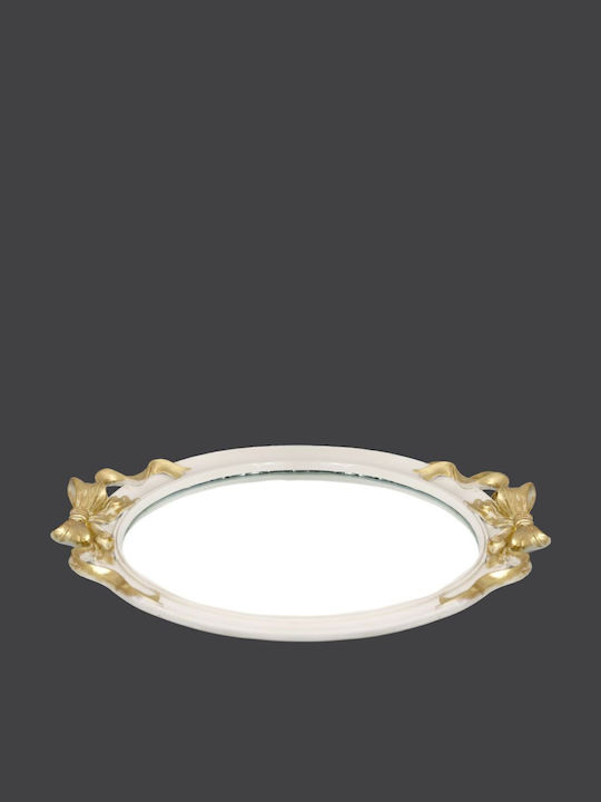 La Vista Wedding Tray with Mirror Ecru 1pcs