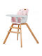 Kidwell Nobis 2-in-1 Highchair & Plastic Seat Pink