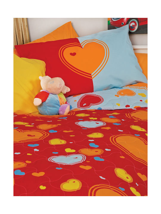 Palamaiki Kids Quilt Single Rosso 170x270cm