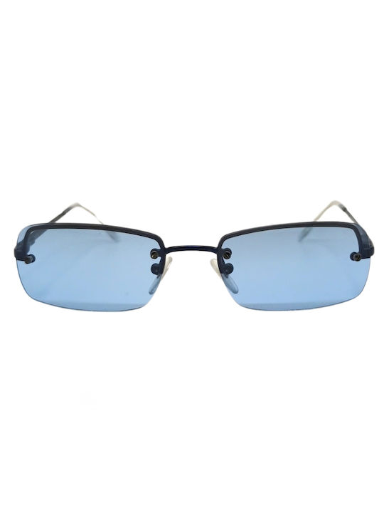Byblos Men's Sunglasses with Black Metal Frame and Light Blue Lens 787S-32917C
