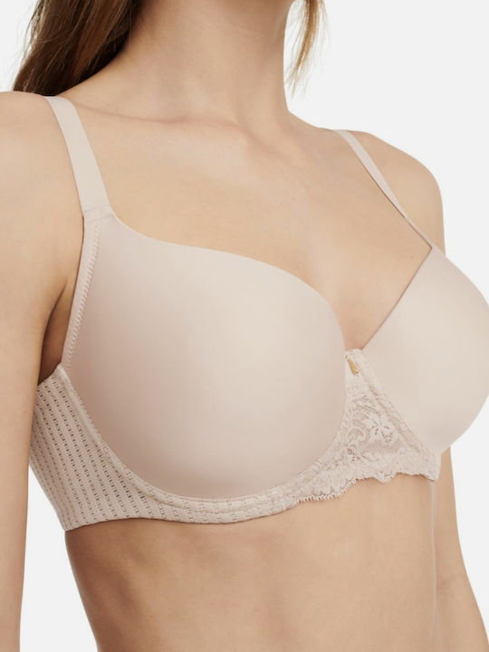 Beige Minimizer Σουτιέν mit Bügel