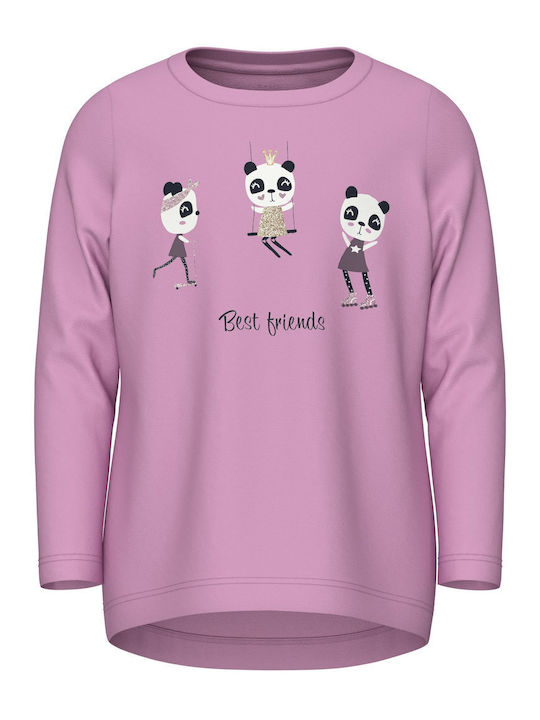 Name It Kinderhemd Langarm Rosa PANDA