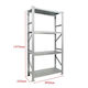 Green City International Dexion Galvanized Shelving 90x32x197cm with 4 Shelves Total Load Capacity 800kg