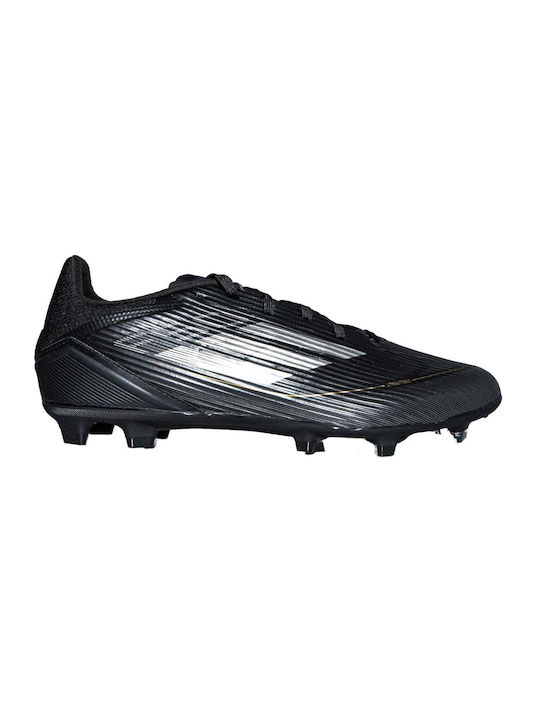 Adidas League FG/MG Χαμηλά Ποδοσφαιρικά Παπούτσια με Τάπες Μαύρα