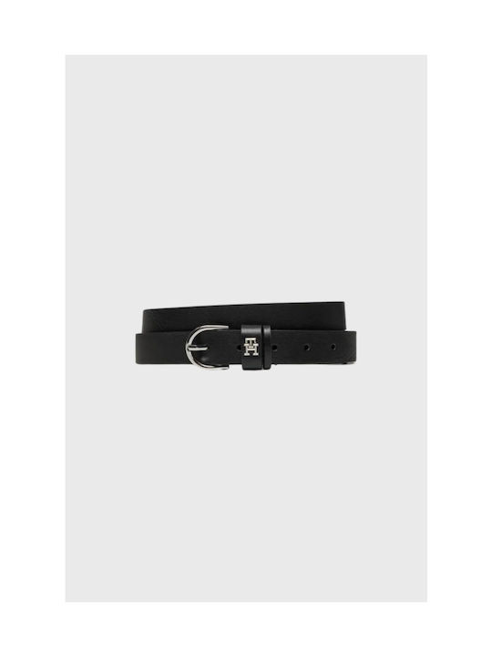 Tommy Hilfiger Wide Leather Women's Belt Black