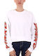 Nausicaa Damen Sweatshirt White-orange