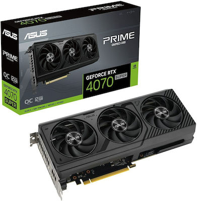 Asus GeForce RTX 4070 Super 12GB GDDR6X Prime OC Placă Grafică